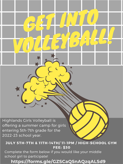 Volleyball Camp Flyer 