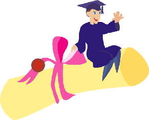 student on diploma 